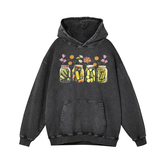 Vintage Canned Pickles Unisex Hoodie - heygraff