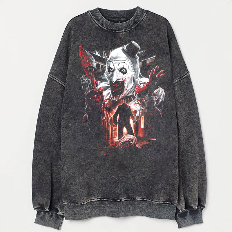 Retro Christmas Horror Movies Sweatshirt - heygraff