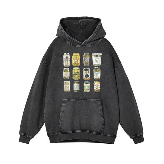 Vintage Canned Pickles Unisex Hoodie - heygraff