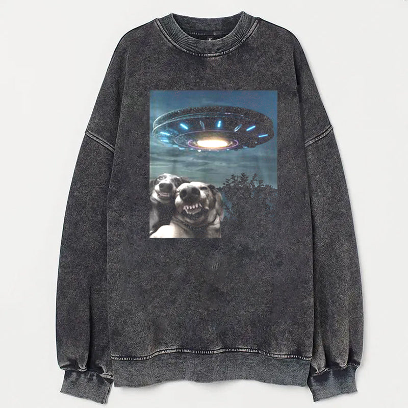 Selfie Dog With Alien Ufo Dogs Lover shirt - heygraff
