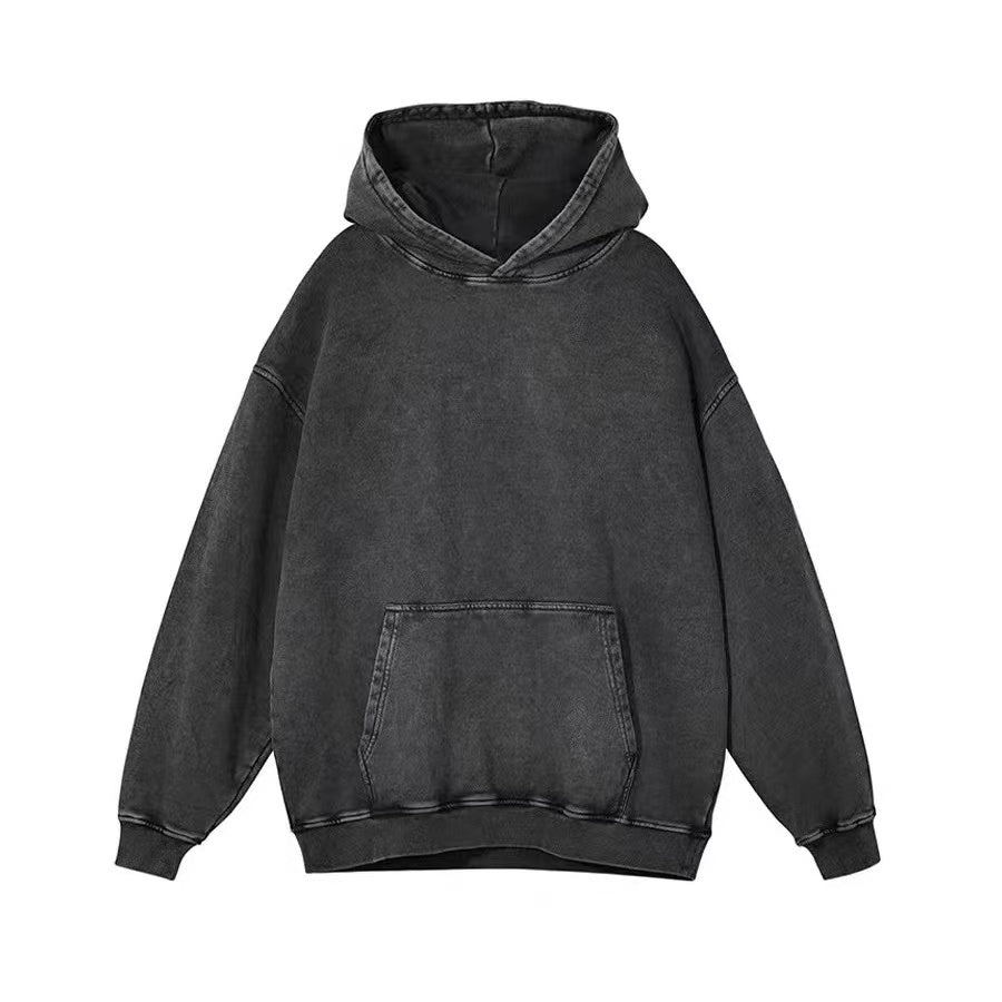 Retro solid color Unisex Hoodie