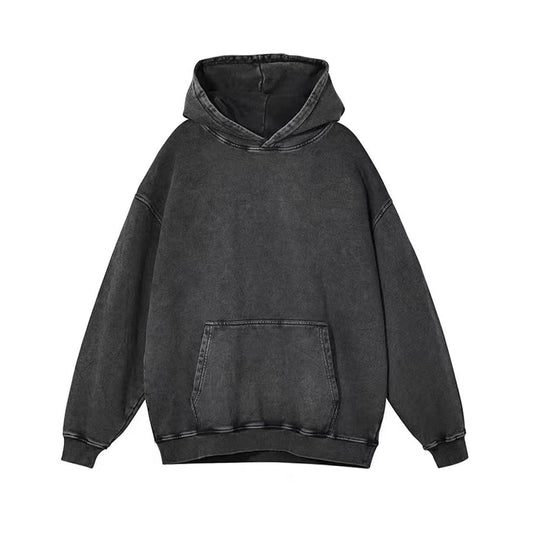 Retro solid color Unisex Hoodie