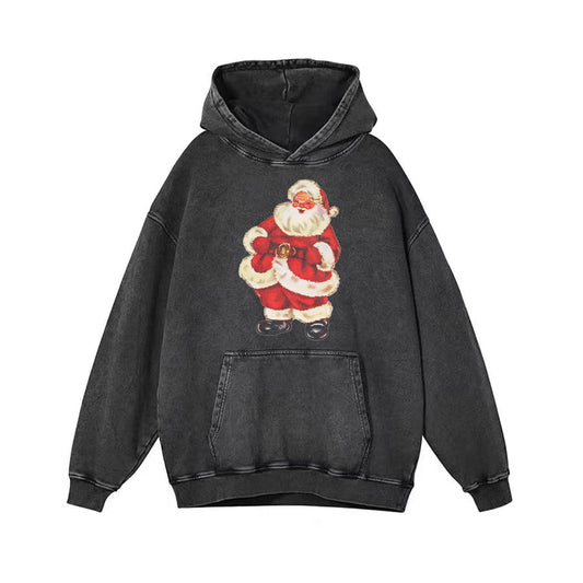 Vintage Santa Comfort Colors Hoodie - heygraff