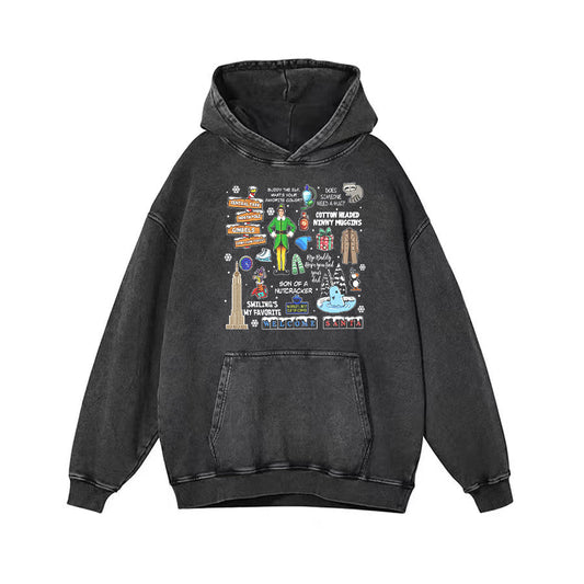 Vintage Elf Christmas Movie Hoodie - heygraff