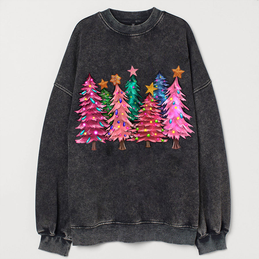 Pink Tree Christmas Sweatshirt - heygraff