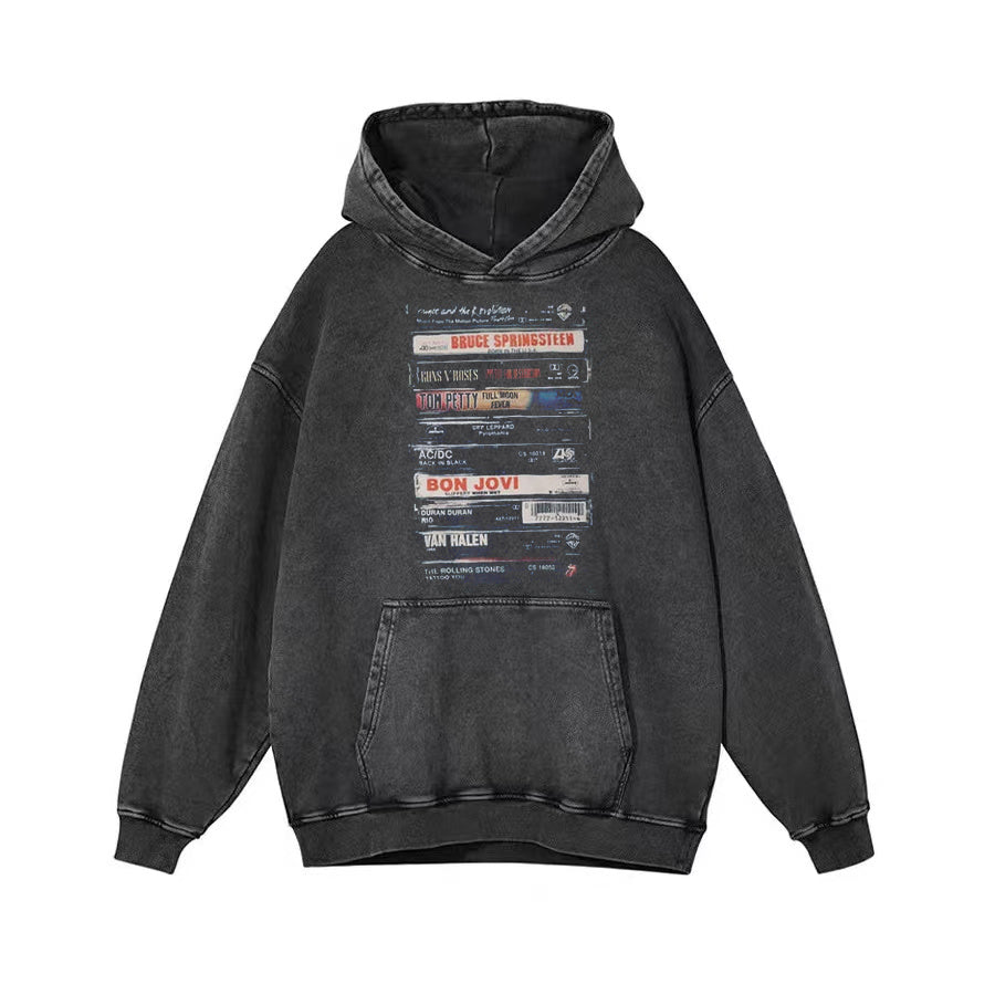 Rock Cassettes Unisex Hoodie - heygraff